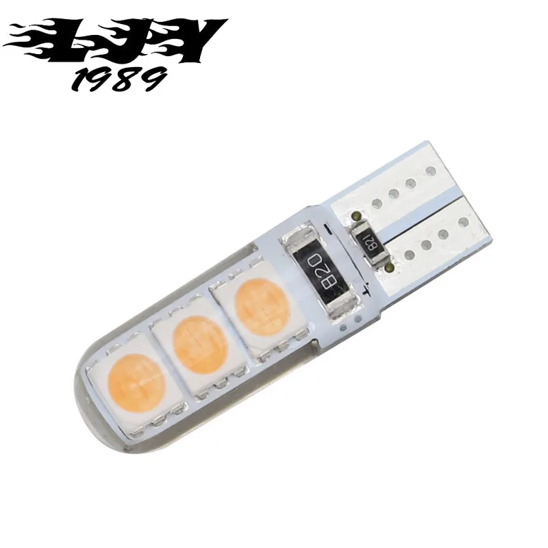 50pcs High Bright Canbus T10 LED 5050 6 SMD 194 168 W5W 6led Car Interior Lights Side Wedge Lamps No Error Free Wholesale 6SMD | Автомобили