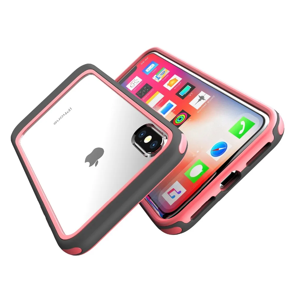 Tough TPU Anti-Knock Protetive Fitted Transparent iphone Case For 7/8 Plus X XS XR MAX Color Clash In Ten | Мобильные телефоны и