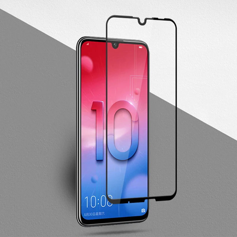 Полное покрытие Защитное стекло для Huawei Honor 10 lite легкое экрана закаленное hua wei honer