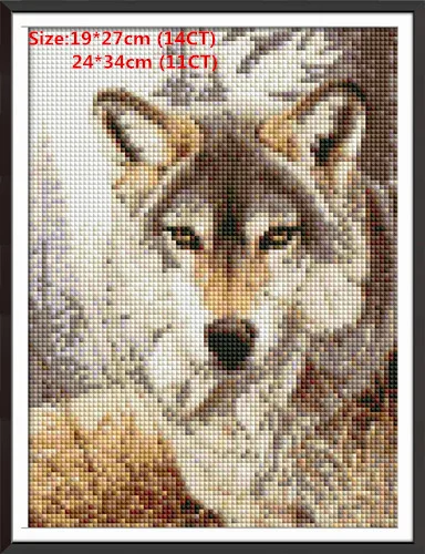 Wolf spirit (2) Наборы для вышивания крестиком наборы для вышивания наборы для рукоделия животные радость Санди пластик холст Вышивка крестом пакет стежка вышивка крестиком волк - Цвет: Wolf spirit (2)