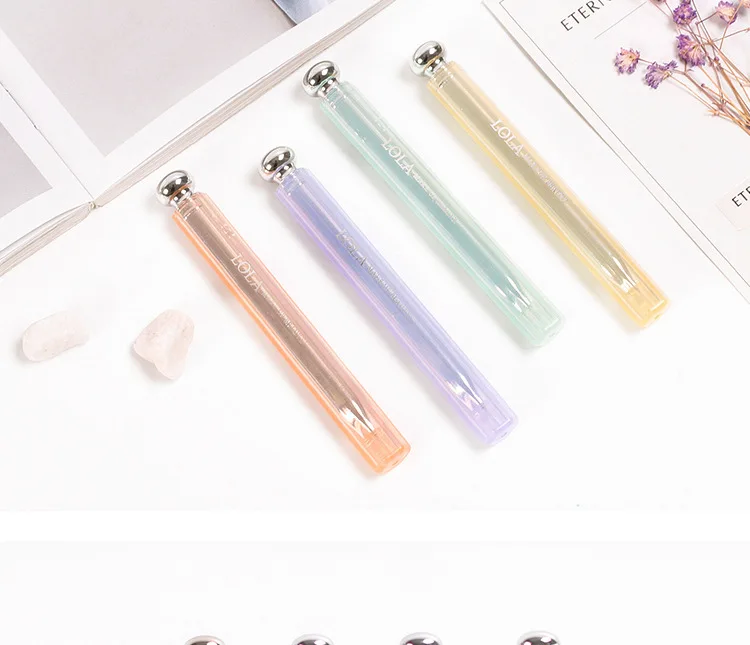 0,38 мм милые кавайные цветные губные помады черные чернила гелевая ручка подарок корейский Канцелярские Принадлежности для письма подарок офисные школьные принадлежности