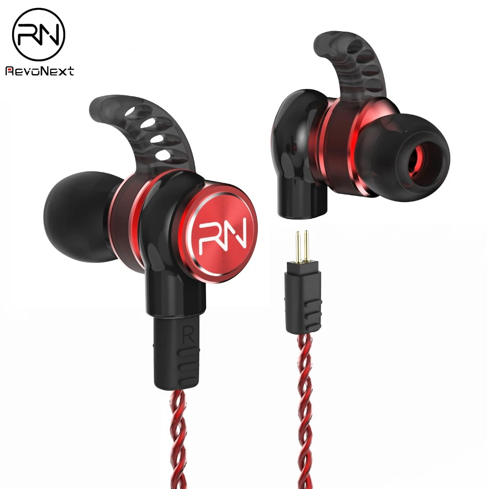 RenoNext RX6 Dual Driver наушники Super Bass Гарнитура Стереонаушники с микрофоном HIFI для