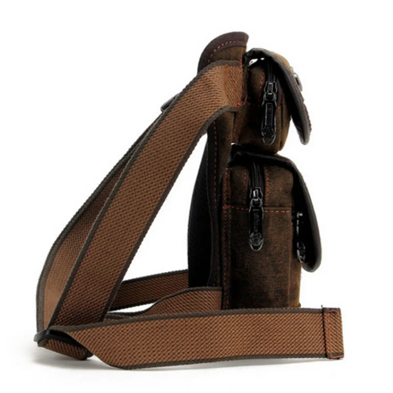 Холщовая винтажная поясная сумка для мужчин забавные мессенджеры на ремне через