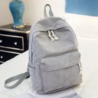 Нейлоновый рюкзак для женщин, однотонная модная мягкая сумка с ручками, школьный ранец для девочек