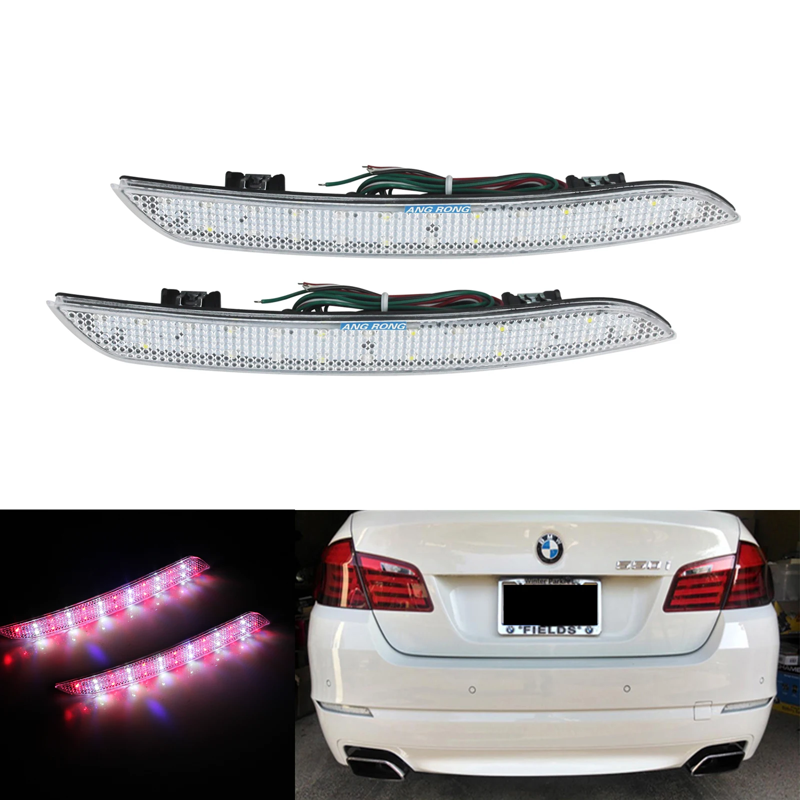 

Задний стоп-сигнал заднего бампера F10 F11 F18 520i 523i для BMW 5 серии ANGRONG 2
