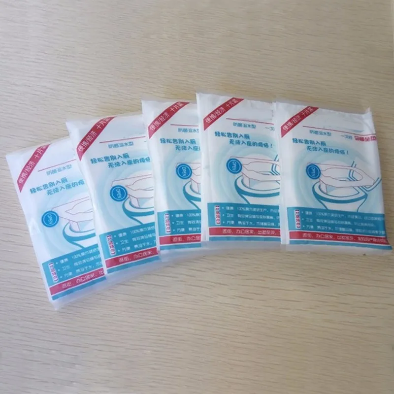 10 шт./упак. одноразовое покрытие на сиденье унитаза коврик подушки 100%