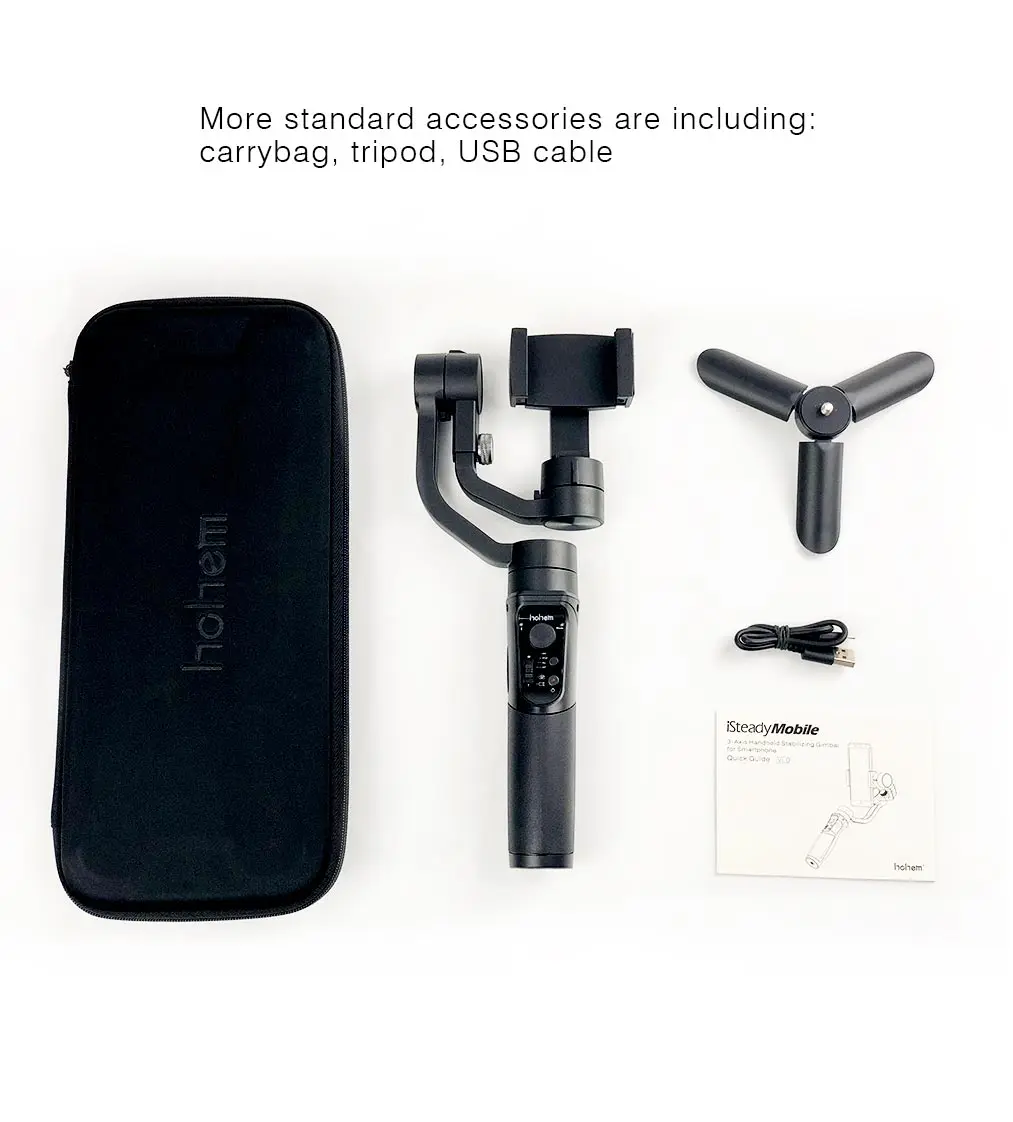 Hohem iSteady мобильный 3 осевой ручной карданный стабилизатор для экшн камеры Gopro sjcam