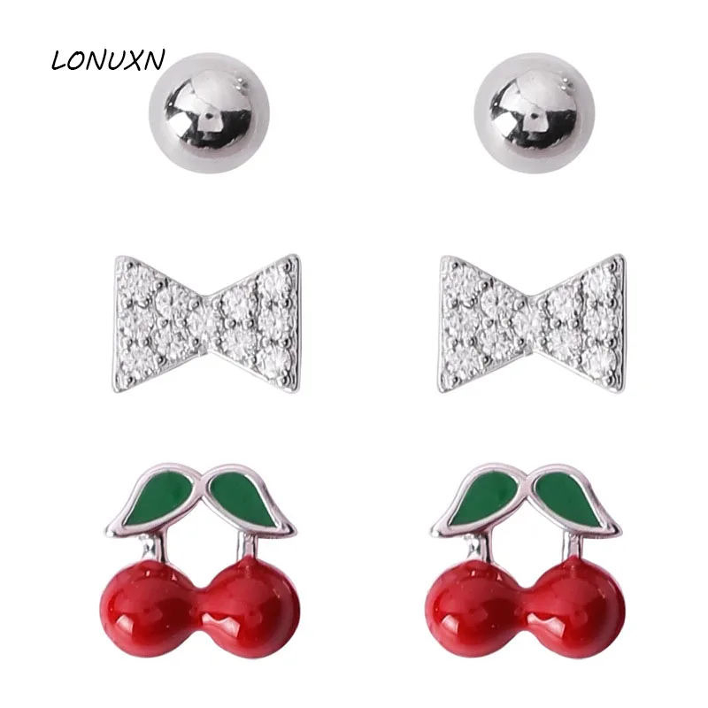 19 стилей высокое качество модные дикие милые женские серьги мини для девочек