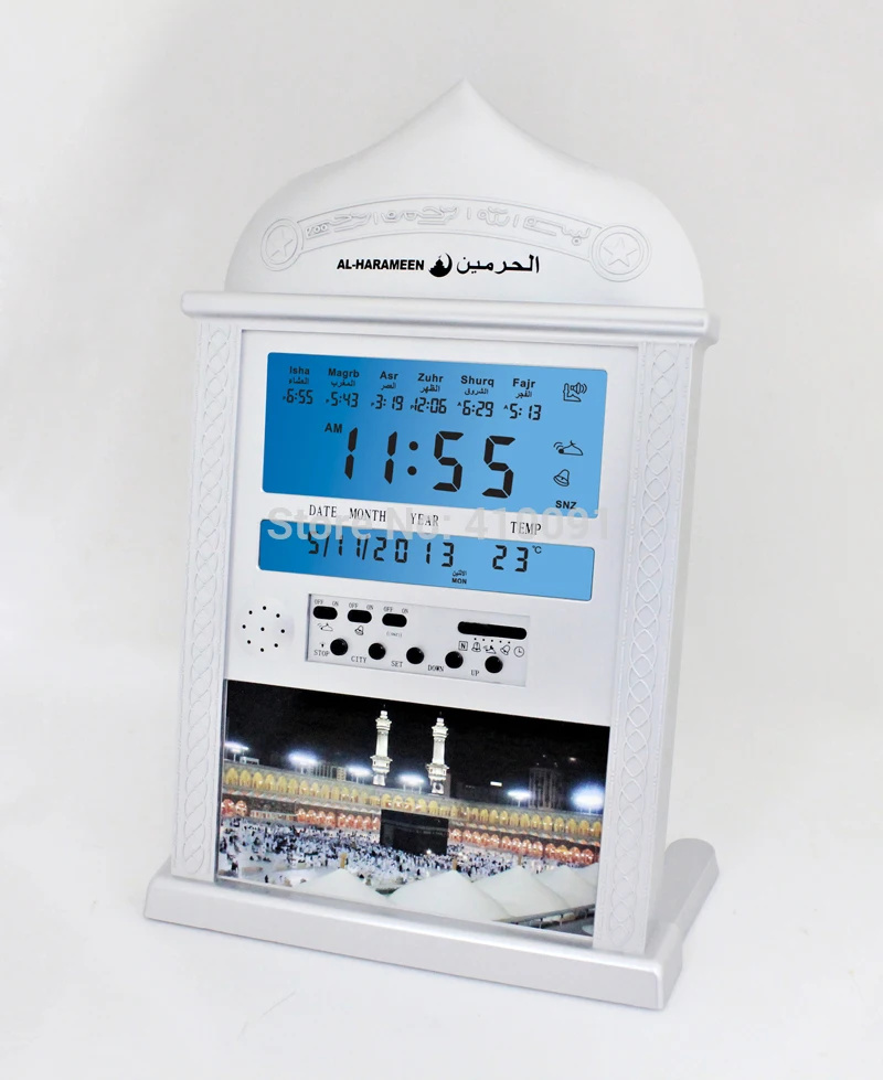 Мусульманские Исламской азан часы молитва Автоматическая молитвы Фаджр тревоги.