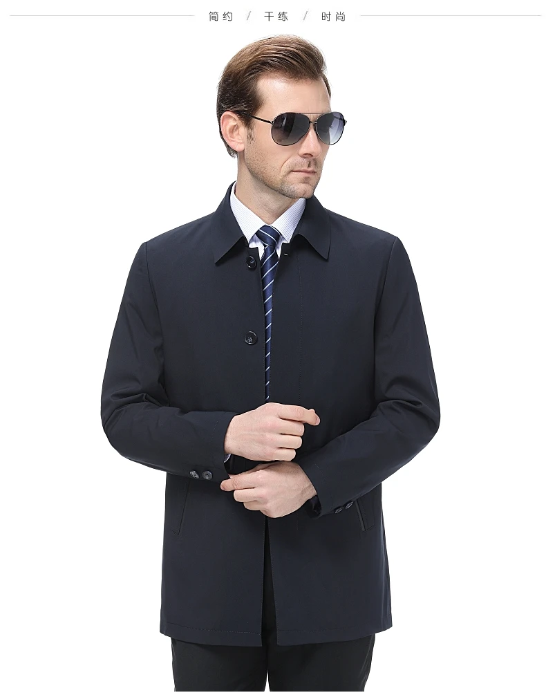 M-4XL, хит, новая весенняя/Осенняя мужская куртка, модная, на пуговицах, на заказ, свободная, средняя длина, ветровка