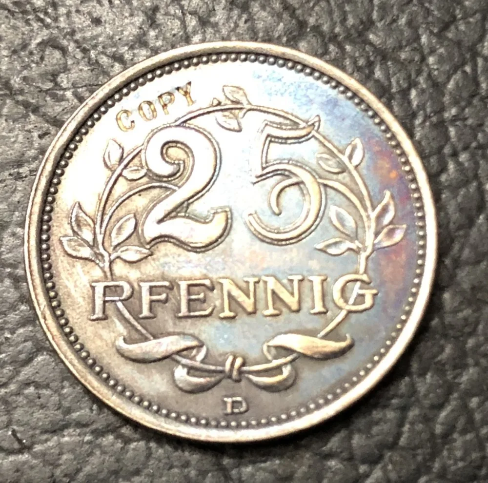 1908 D немецкий 25 PFENNIG копия монет типа 4|Безвалютные монеты| |