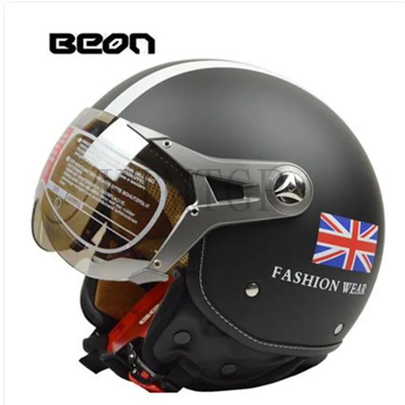 BEON B 100 винтажный мотоциклетный шлем скутер в стиле ретро с открытым лицом vespa