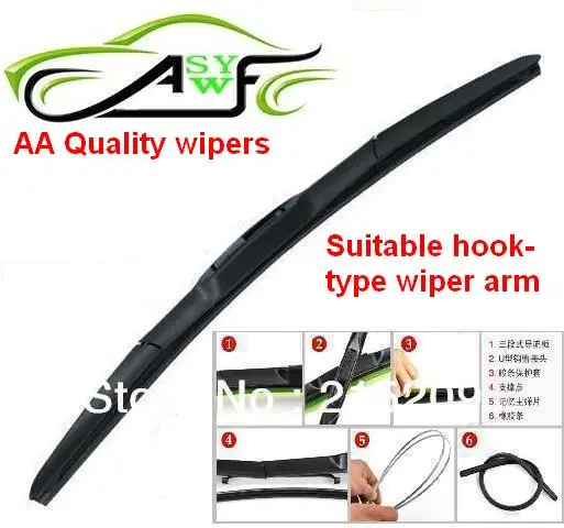 Щетка стеклоочистителя 14 26 дюймов из натурального каучука|wiper car|car wiper bladecar window |