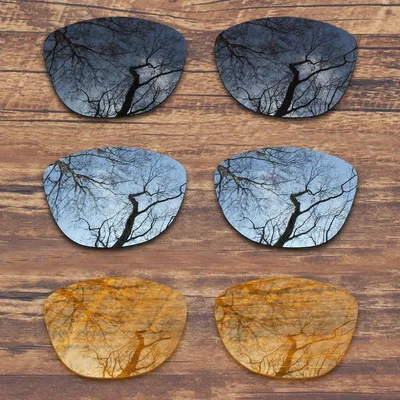 ToughAsNails поляризованные Сменные линзы для солнцезащитных очков Оукли Frogskins-несколько вариантов - Цвет линз: Black.Silver.Yellow