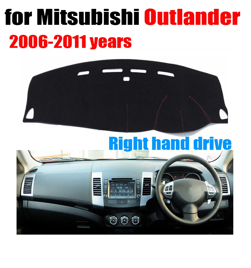 Чехлы для приборной панели автомобиля коврик Mitsubishi Outlander 2006-2011 лет правое рулевое