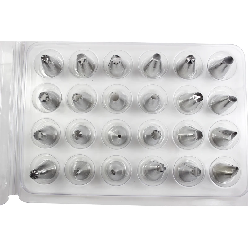 Кондитерские насадки из нержавеющей стали 24 шт./компл.|gift gifts|gift toolgift decoration |