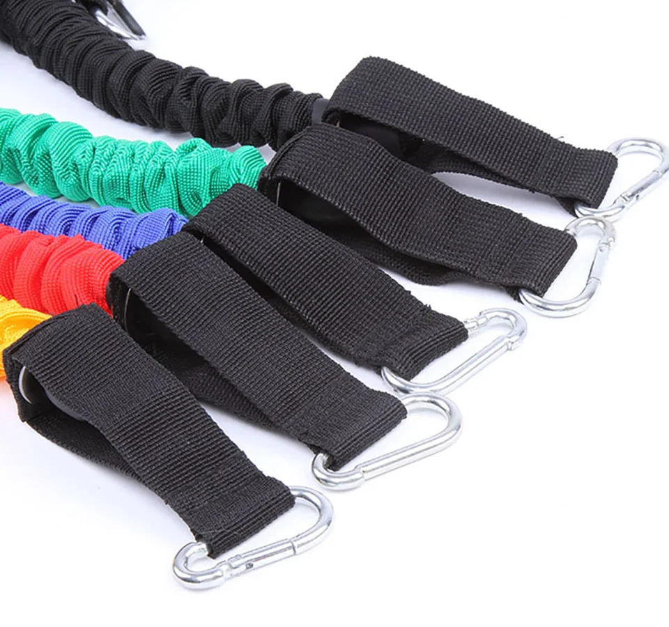 100 фунтов 11 Эспандеры набор фитнес-оборудования трос латексный Кроссфит Пилатес