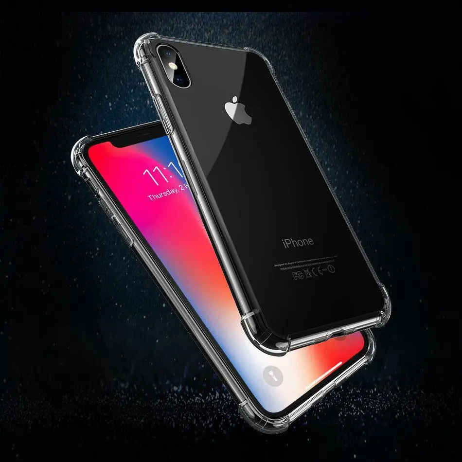 Прозрачный силиконовый чехол для телефона iPhone 8 7 6 6S Plus модный противоударный