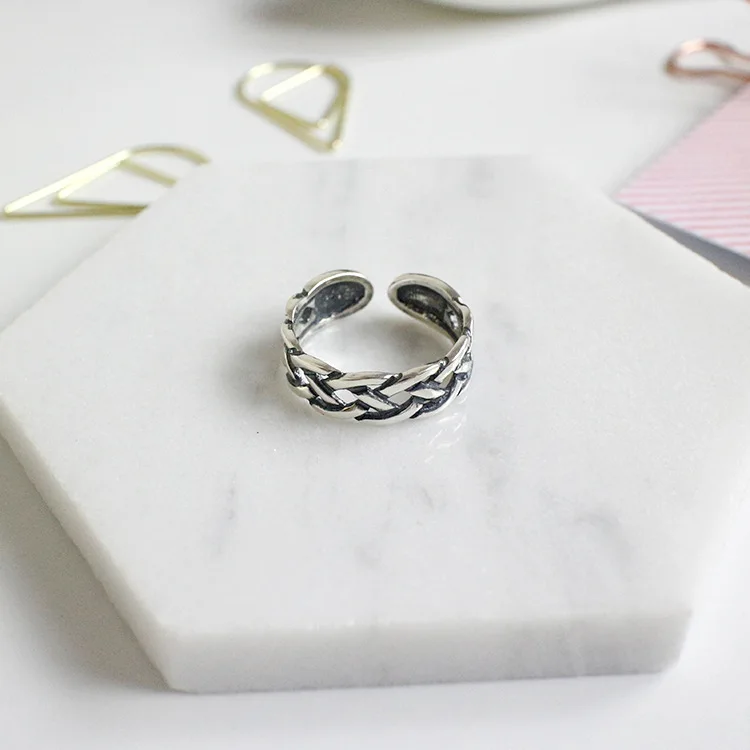 RYOUCUTE Настоящее чистое серебро цвет ювелирные изделия Роскошные Панк Винтаж