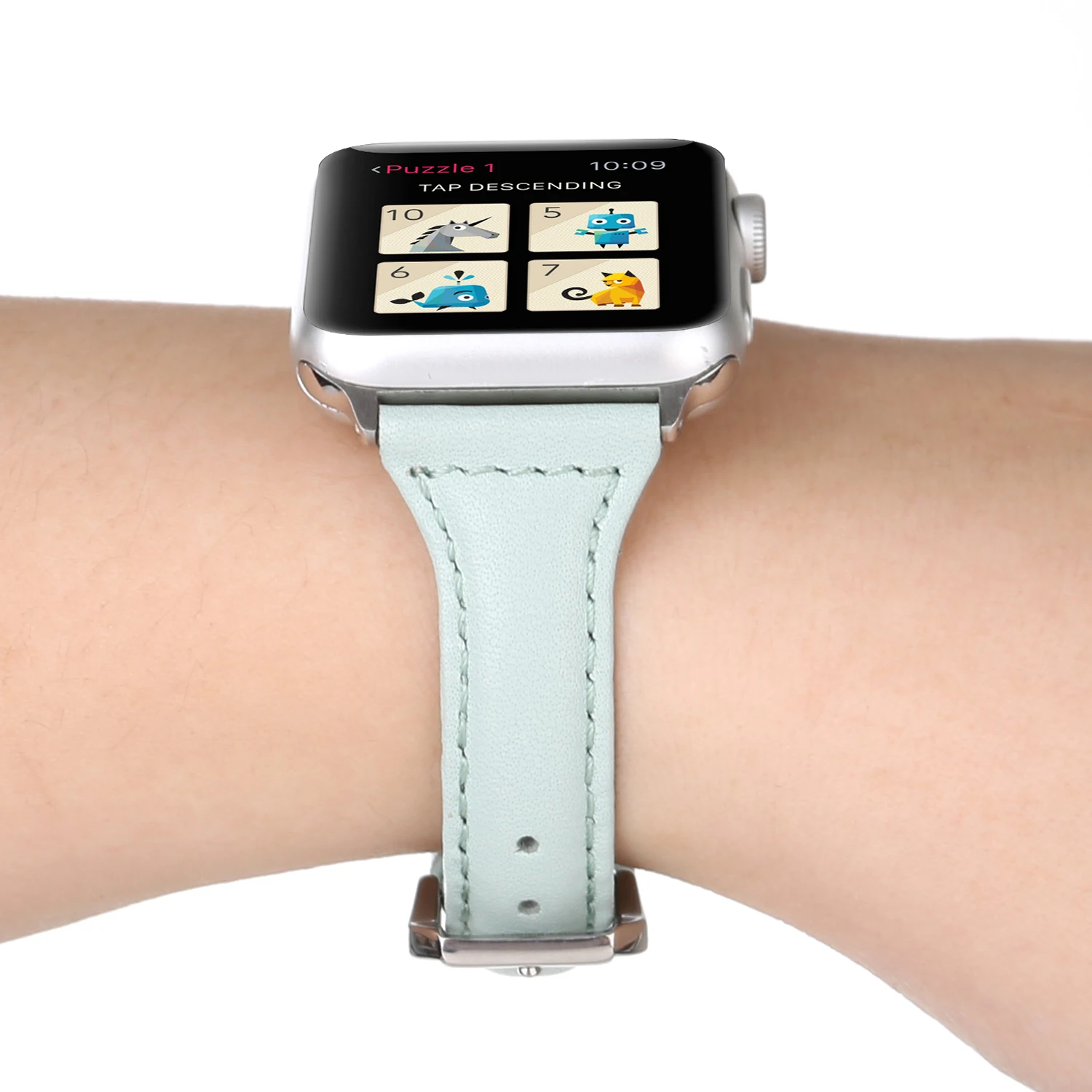 Аксессуары для часов Ремешок для Apple Watch Band 44 мм 42 мм и Apple Watch ремешок из натуральной кожи 40 мм 38 мм браслет для iwatch