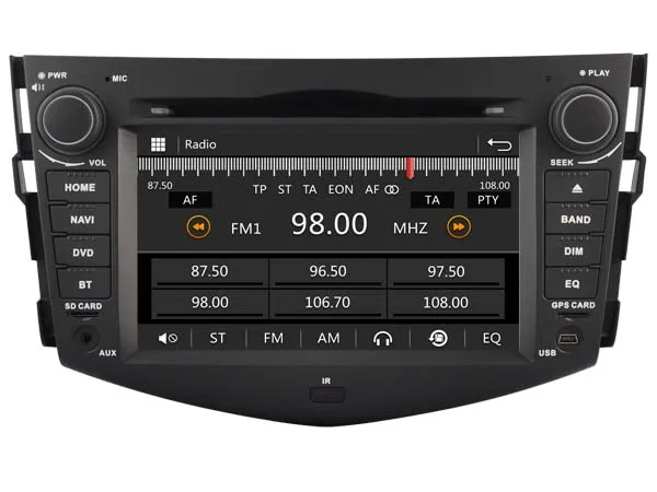 Автомобильный Gps Dvd стерео плеер радио для Toyota Rav4 Rav 2008 2012 навигация Bluetooth HD