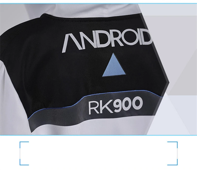 Детройт: стать человеком Коннор RK800 и RK900 Косплей Костюм повседневные костюмы Хэллоуин Куртка униформа Одежда Пальто Толстовка