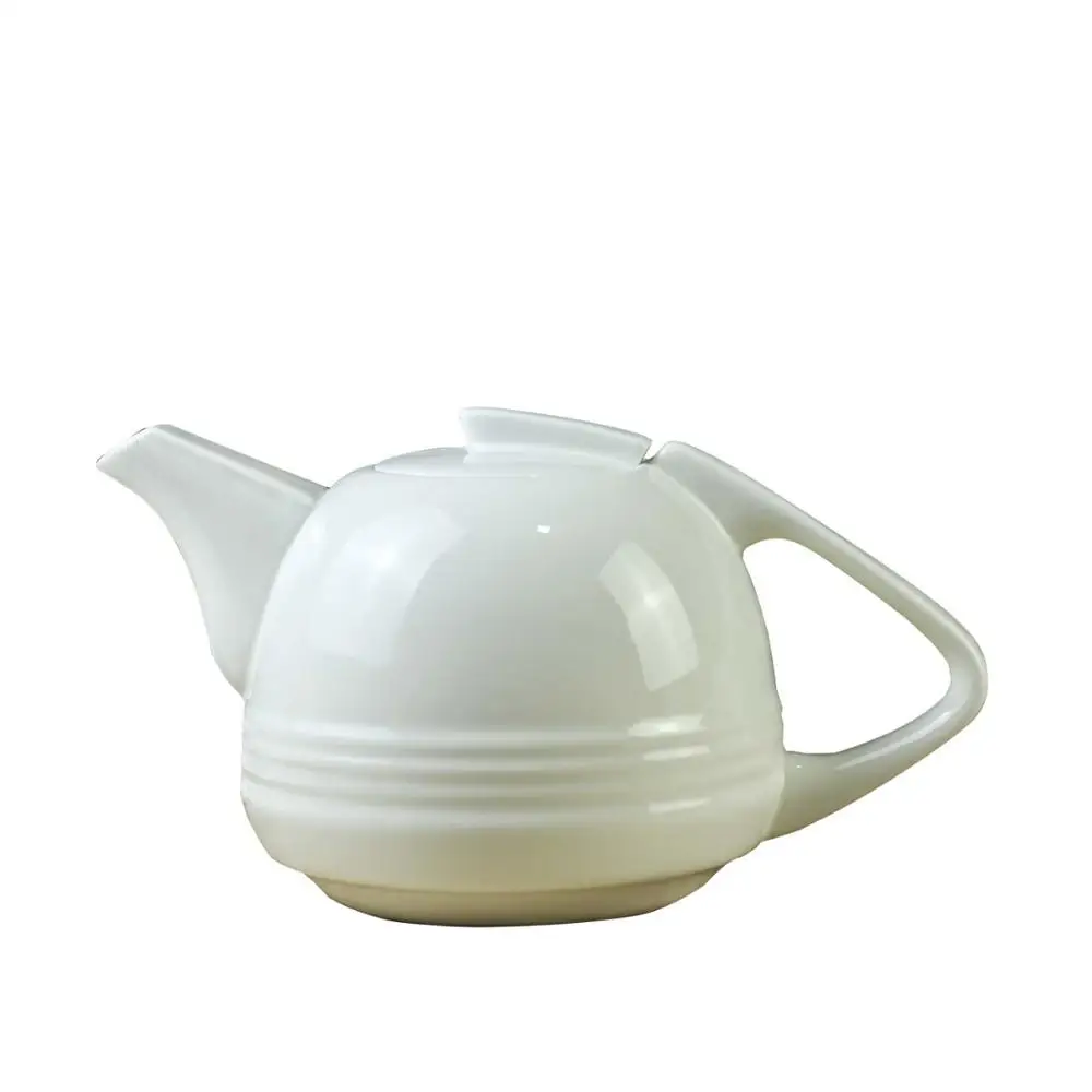 ITAX-8822 European white ceramic heat resistant domestic hotel coffee pot porcelain make tea set