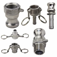 1pc 304 stainless steel homebrew camlock fitting adapter 12 mpt fpt barb camlock quick disconnect for hose pumps fittings