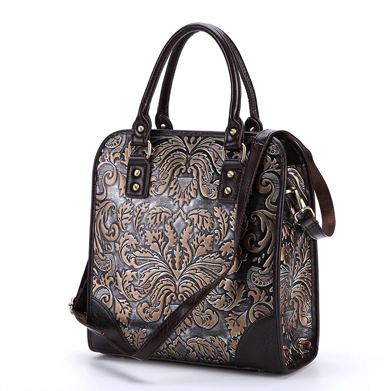 Винтажная женская сумка тоут из натуральной кожи сумки мессенджеры через плечо