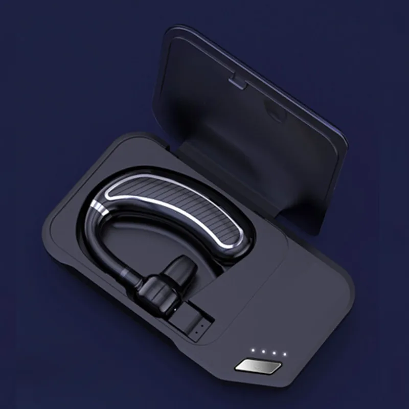 silver Charging box Bluetooth наушники с микрофоном 24 часа в режиме разговора беспроводная гарнитура Влагозащищенные спортивные музыкальные наушники длинные последние наушники - Цвет: silver Charging box