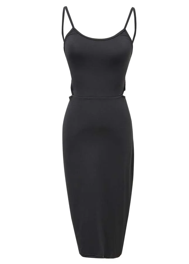 

Women Sexy Casual Summer Knee Length Dress Sexy back strap Dresses Bodycon Sleeveless Solid Belt Sheath Knee Length Clothes