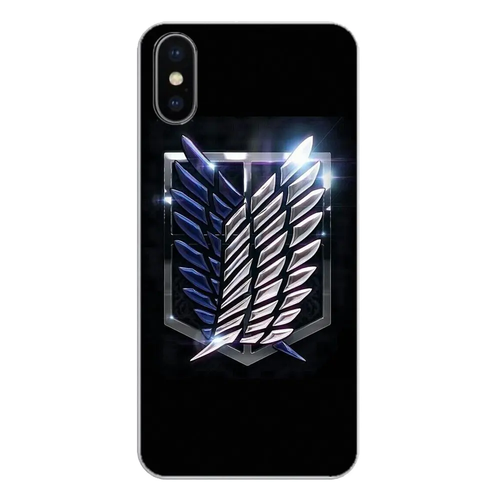 For HTC U11 One M7 M8 A9 M9 M10 E9 Desire 630 530 626 628 816 820 Motorola G G2 G3 Anime Attack on Titan wings Logo Phone Covers |