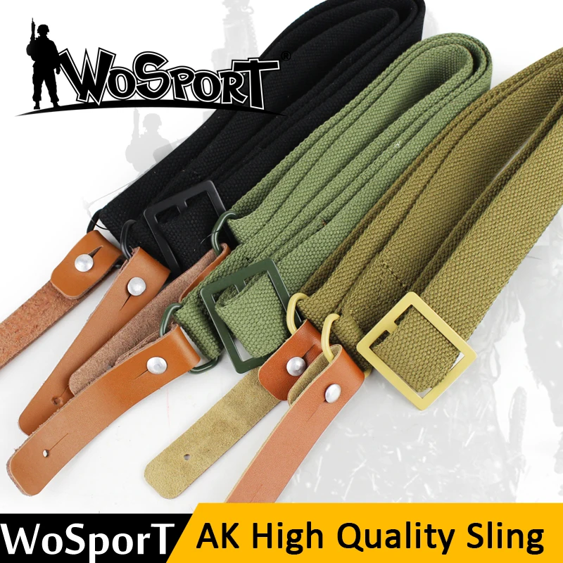 

Оригинальный ремень WOSPORT AK 47 для оружия, регулируемый кожаный ремень для стрельбы, тактический ремень для оружия АК