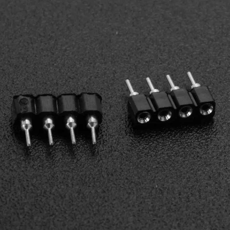 10 шт. мужской/женский 4 Pin коробка передач/5PIN коннектор RGBW адаптер штырь иглы для RGB