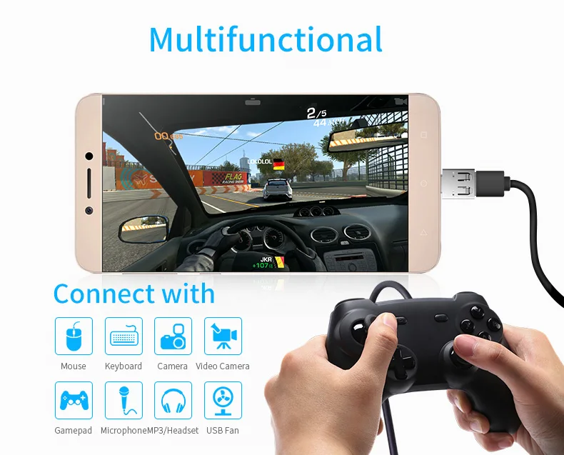 USB C адаптер Тип C серебристый USB C Male к USB2.0 Femail преобразователь OTG для устройств с Тип c интерфейс
