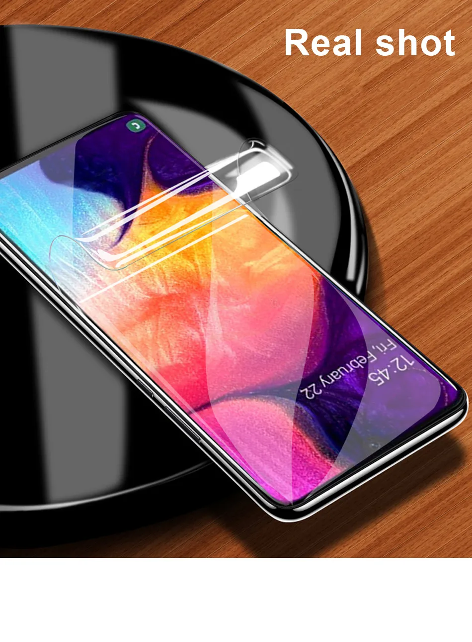 20D Защитная Гидрогелевая пленка на весь экран для samsung Galaxy A10 A30 A50 M10 M20 M30 A7 A8 защитная пленка не стекло
