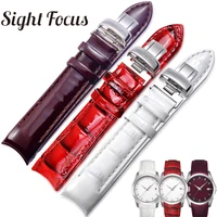 18mm patent leather ladies watch strap for tissot watch bands 1853 woman bracelets clock female belts for couturier t035210 207