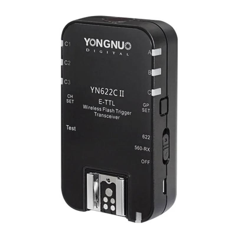 

1PCS YONGNUO YN622C II TTL Transceiver HSS 1/8000S Wireless E-TTL Flash Trigger YN-622C Transmitter For Canon EOS DSLR Speedlite