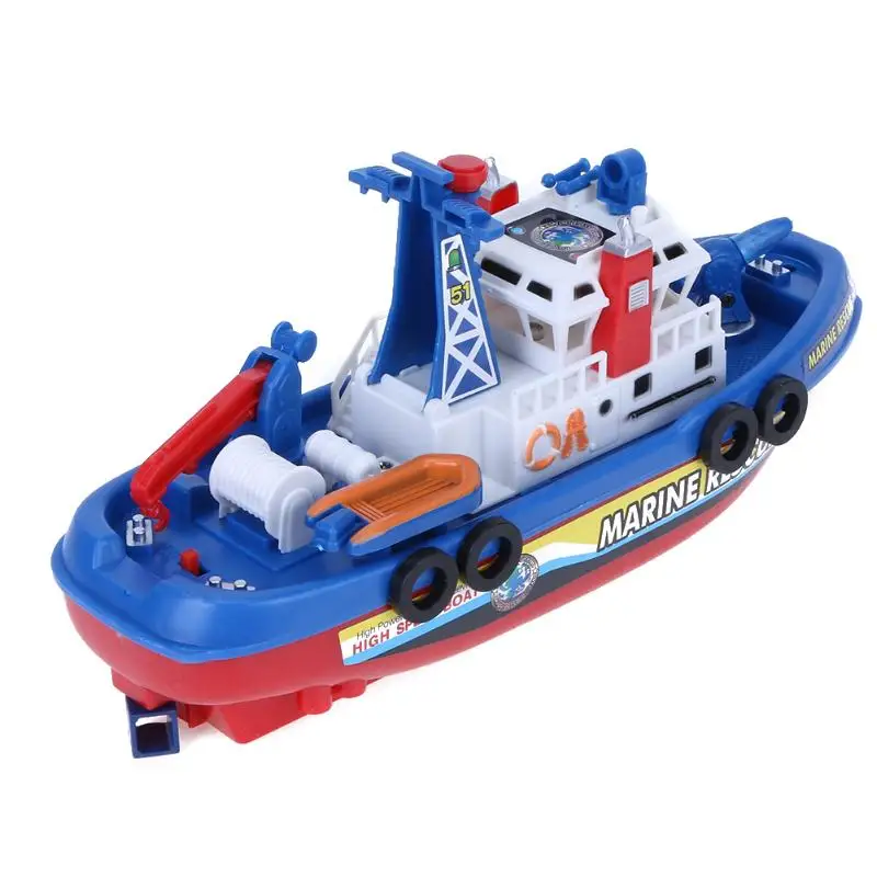Пожарная модель лодки электронная игрушка для воды лодка с водяным насосом