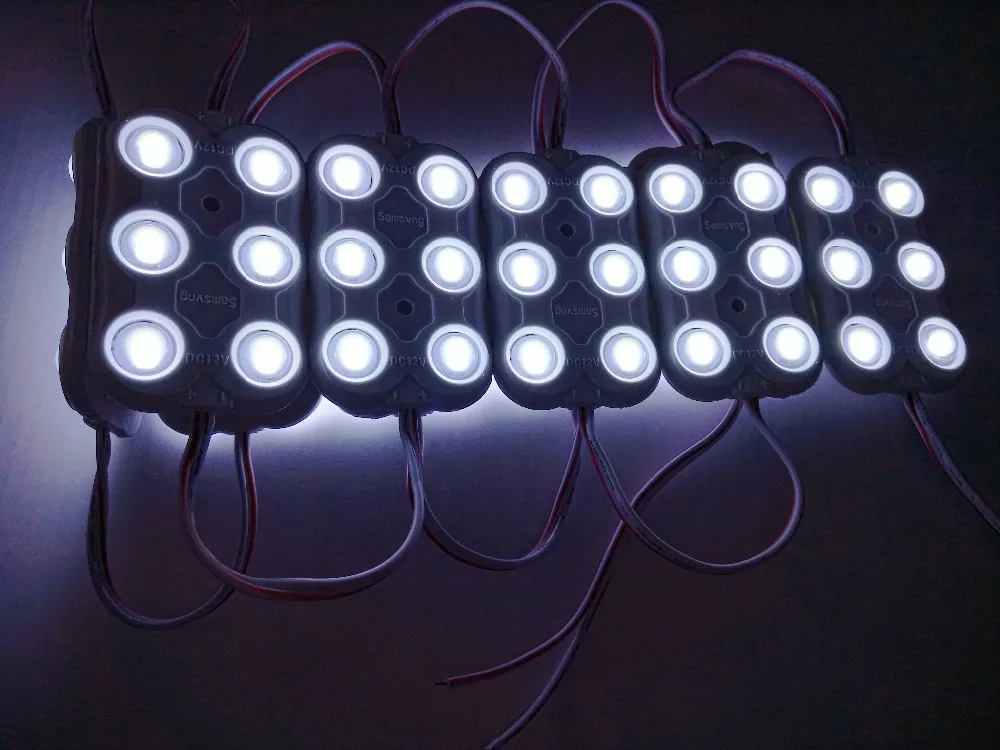 Сверхъяркий 100 шт./лот SMD 5630 6 светодиодный модуль 12 В постоянного тока