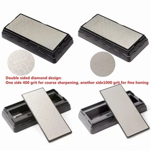 Камень для заточки ножей, алмазная точилка, двусторонняя, зернистость 400 1000, тонкая точилка
