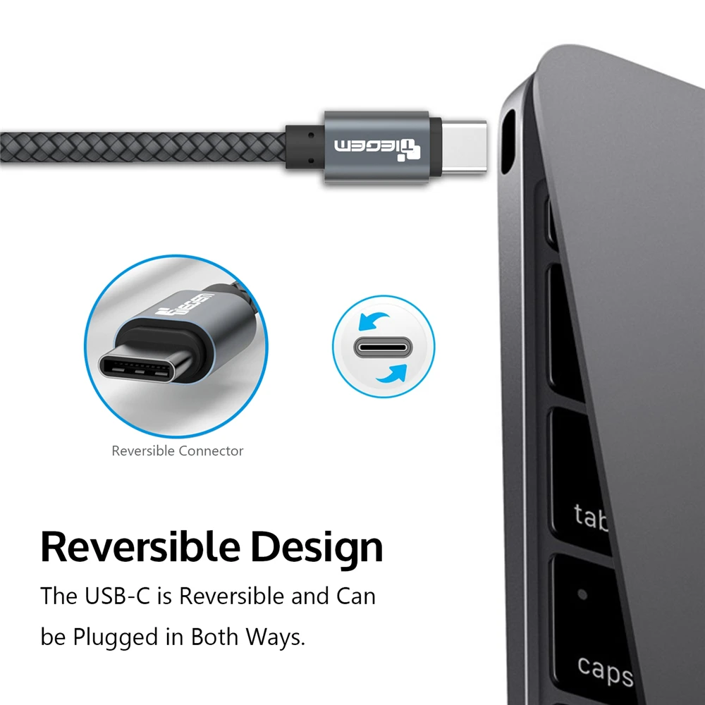 TIEGEM USB Type C Cable for Samsung S10 S9 S8  Fast Charge Type-C Mobile Phone Charging Wire USB C Cable for Xiaomi mi9 Redmi