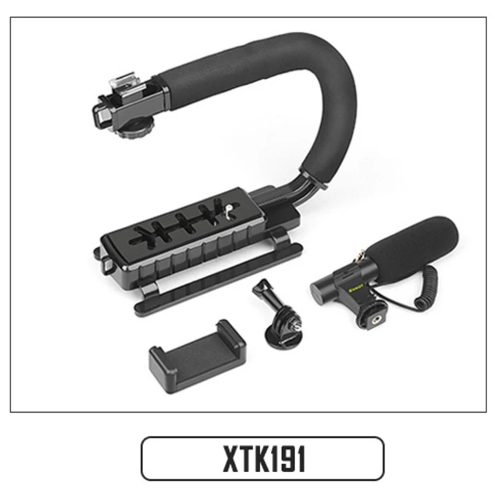 XTK191 Снимать стерео камера-регистратор с микрофоном для Nikon Canon DSLR камеры компьютера мобильного телефона ПК микрофон для Xiaomi 8 iphone X samsung - Цвет: XTK191