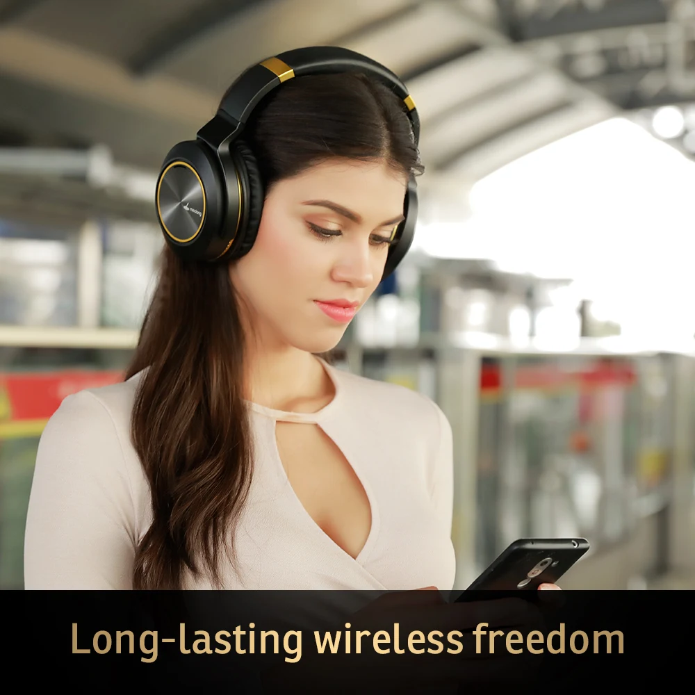 Оригинальный Meidong E8E ANC Active шум отмена Bluetooth наушники за ухо беспроводной
