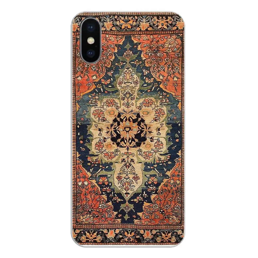 Transparent Soft Cases Covers Persian carpet Floral pattern Art For Xiaomi Redmi 4X S2 3S Note 3 4 5 6 6A Por Pocophone F1 Mi |