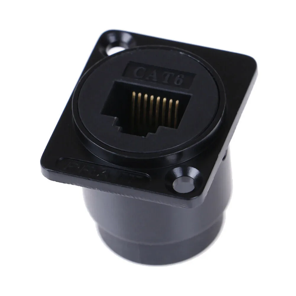 RJ45 D-type модуль гнездо сигнала разъем Cat6 панель Ethernet расширение интерфейса адаптер