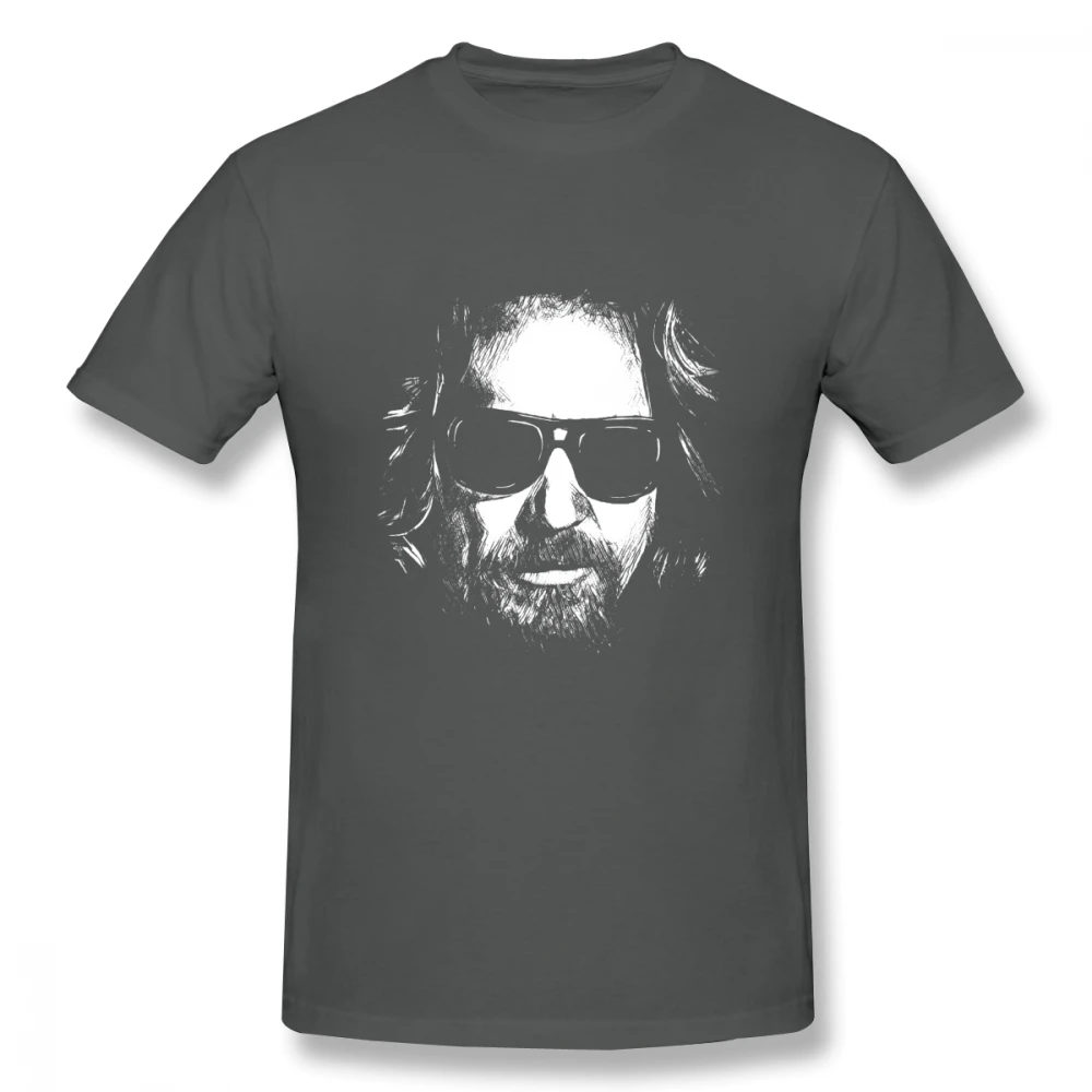 Темно-серый The Dude Jeff Bridges Big Lebowski футболка унисекс Homme футболка из органического хлопка большой размер футболка - Цвет: Темно-серый