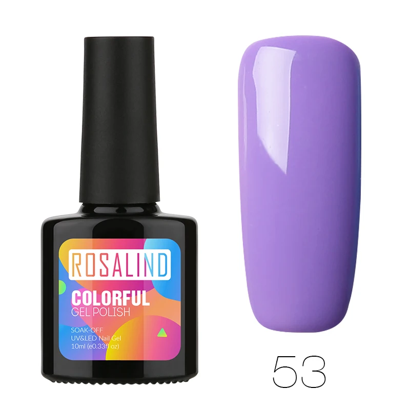 Glass 53 Гель-лак ROSALIND для ногтей, УФ-цвет, светодиодный Праймер, набор для нейл-арта, базовый слой, гель-гибридные Лаки, Гель-лак для ногтей - Цвет: Glass 53