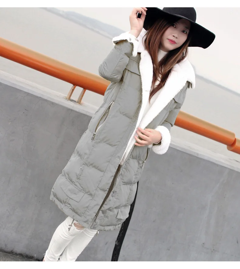 Ukraine Promotion New 2017 Winter Coat Women Plus Size Outerwear Female Medium-long Wadded Jacket Cashmere Warm Parkas L124 | Женская