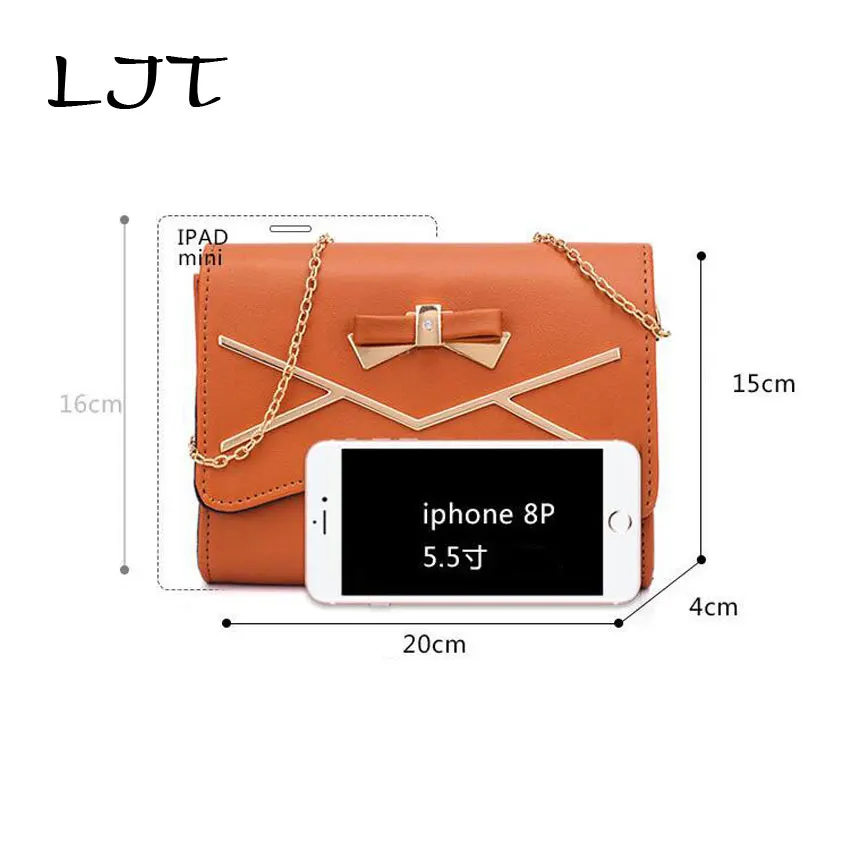 LJT 2019 Fashion Retro Women Messenger Bags Luxury Handbags Designer 2Pcs/Set Chain Crossbody Bag Dropshipping | Багаж и сумки